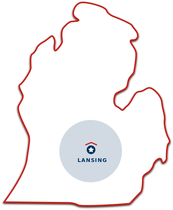Lansing Service Map